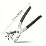 Leather Hole Punch Leather, Punch Tool For Belts, Watch Bands, Handbag Straps And More, Heavy Duty Rotary Puncher, Belt Punch Diameter: 4.5/4/3.5/3/2.5/2Mm - Image 2