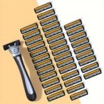 3Pcs Stainless Steel Safety Razor Blades Jifuli 3-Pack Stainless Steel Safety Razor Blades, Interchangeable Manual Shaving Heads For Body Hair Removal, Durable And Easy To Use