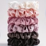6 Pcs Solid Color Satin Scrunchies Set - Soft And Comfortable Hair Ties For Ponytail And Hair Accessories