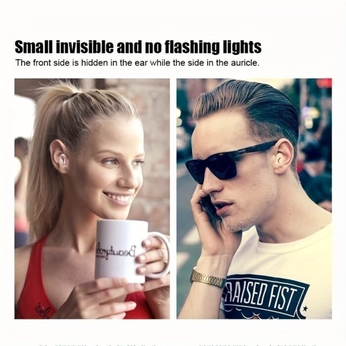 1Pc Wireless Bt Earphone Mini Invisible In-Ear Sports Earbuds With Microphone Stereo Headphones - Image 13