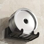 1Pc Wall Mounted Hair Dryer Bracket, For Bathroom Shelves Without Drilling, Hair Dryer Bathroom Storage Rack - Image 6