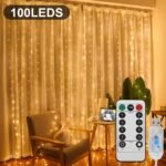 1 Curtain Light, 300/200/100 Led Fairy Lights With Remote Control, 8 Modes, Usb Plug, Indoor String Lights For Bedroom Windows, Christmas Parties, And More - Copper Wire, Non-Rechargeable Battery, Indoor Decor | Fairy Tale Lights | Usb Powered Lights, Fairy Lights For Home - Image 5