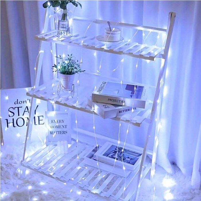 1 Pack, Led Mini Lights For Wedding Dormitory, Bedroom, Party, Holiday, Tapestry, New Year, Wedding Decoration String Lights, Birthday Decoration String Lights Garden Holiday Decoration, Valentine'S Day Bouquet Decoration, Fairy Lights, Usb Powered Lights For Diy Wedding Party Bedroom Christmas Battery Included Valentine'S Day Gift Flower Decoration (White) - Image 2