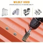 3Pcs Impact Socket Adapter Set With Color Coding - 1/4", 3/8", 1/2" Hex Shank, Cordless Power Drill Compatible, Durable Alloy Construction, Square Power Drill, Extension Set - Image 6
