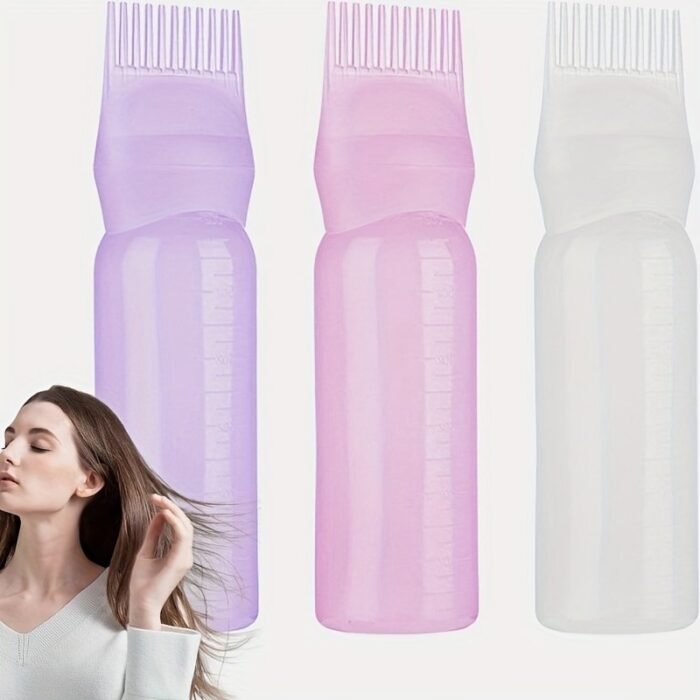 120Ml Hair Dyeing Bottle With Comb Shampoo And Applicator Tool - Easy And Precise Hair Color Application - Image 1