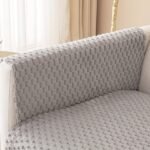 1Pc Honeycomb Velvet Sofa Cover, Pet'S Favorite, Dog Friendly, Couch Cover, Thick Plush Furniture Protector, Fuzzy Non Slip Sofa Slipcover, For Bedroom Office Living Room Home Decor - Image 22