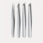 4Pcs Stainless Steel Tweezers Set Eyebrow Splinter & Ingrown Hair Removal Tools With Storage Bag For Men & Women Eyebrow Grooming Tools - Image 8