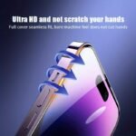 3-Pack Black Edge Tempered Film Suitable For Apple 15/15 Pro/15 Plus/15 Pro Max/14 Plus/14 Pro/14 Pro Max Protection 11 Pro Max/12/12 Pro/12 Pro Max Full Screen 13/13 Pro/13 Pro Max/X/Xs/Xr/Xs Max/11/11 Pro Phone Sticker Tempered Film - Image 7