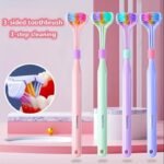1Pc Threesided Soft Bristle Toothbrush, Bristle Travel Toothbrush For Adult, Soft Bristle Toothbrush, Complete Teeth And Gum-Care Great Bristles Clean Each Tooth Soft And Gentle Toothbrush