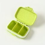 1Pc Colorful Portable Mini Medicine Box - Moisture-Proof, 3-Compartment Rectangular Organizer For Am/Pm Pills, Compact & Easy To Carry - Image 5