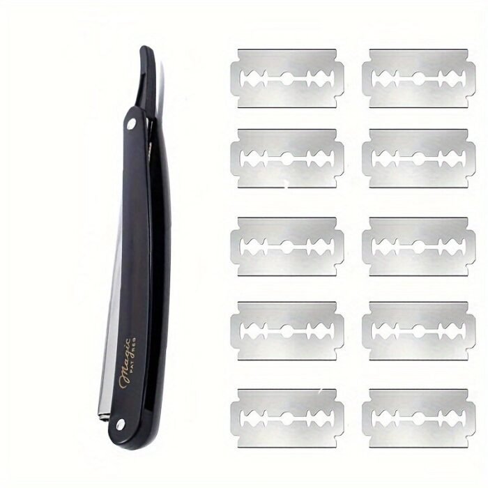 1Pcs Shaving Razor With 10Pcs Blades Premium Shaver Razor For Men Beauty Care Tools - Image 3