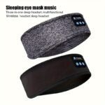 Xmsj Wireless Sleep Headphones Headband ? Soft, Elastic, Comfortable 3-In-1 Wireless Music Eye Mask For Side Sleepers, Noise Isolation, Volume Control, Usb Charging, Ideal For Exercise & Gaming, Wireless Headphones