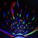 Rgb Star And Moon Projector Night Light | Usb-Powered Multi-Color Galaxy Effects With Rotating Stars, Crescent Moon & Stars | Ideal For Bedroom, Gaming Room, Home Theater, Weddings, Christmas & Halloween Decor | No Battery Needed, Home Theater Lighting | Cylindrical Light Projector | Durable Plastic Casing, Moon And Stars Decor - Image 8