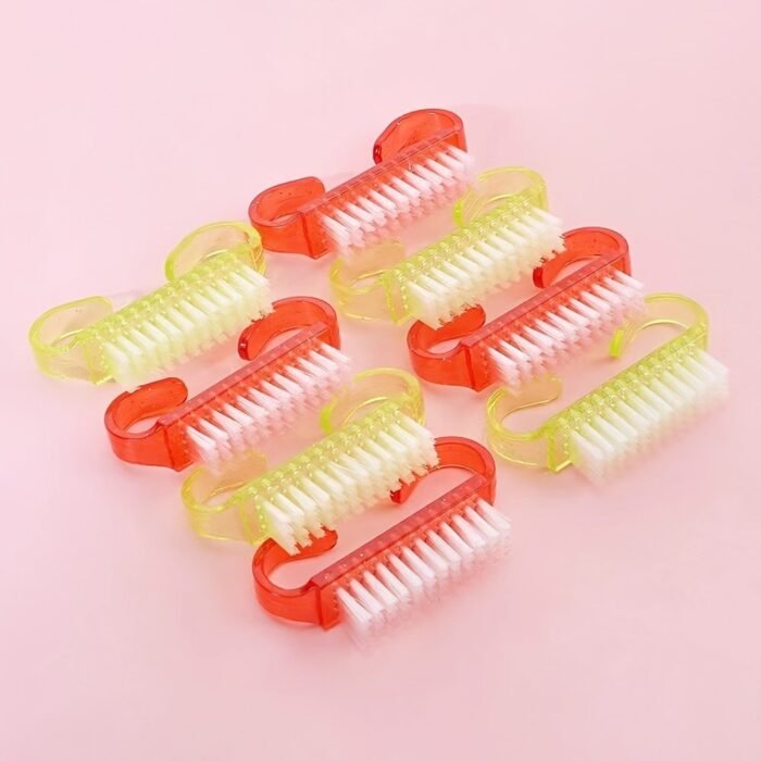 10 Pcs/Lot Acrylic Nail Brush 4 Color Nail Art Manicure Pedicure Soft Remove Dust Plastic Cleaning Nail Brushes File Tools Set - Image 14