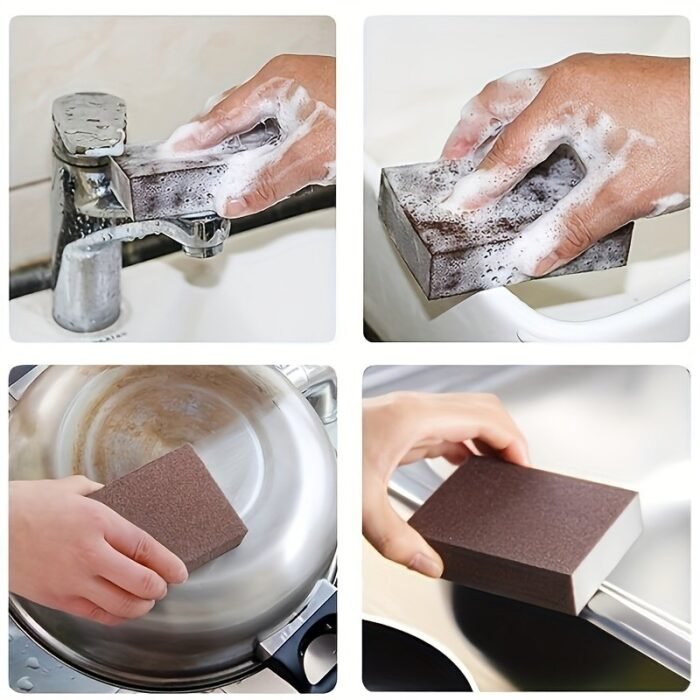 1/4/10 Pack Pva Sponge Scrubbers, Kitchen Dishwashing, Sink Cleaning, Stain & Rust Remover, Pot Brushes, Kitchen Accessories - Image 6