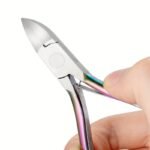 1Pc Lusluking Precision Stainless Steel Cuticle Scissors - Hypoallergenic, Multi-Color Nippers For Dead Skin Removal, Manicure & Pedicure Care Tool With Ergonomic Handles - Image 4