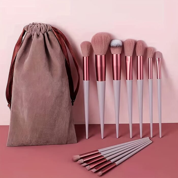 13Pcs Soft Fluffy Makeup Brushes Set With Makeup Sponge For Cosmetics Foundation Blush Powder Eyeshadow Kabuki Blending Makeup Brush Beauty Tool - Image 2
