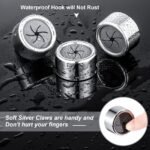 1/3Pcs Fashion Style Self-Adhesive Wall Mount Towel Hooks, Plastic Easy Install No-Drill Kitchen & Bathroom Towel Holder For Home, Cabinet, Garage - Image 10