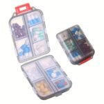 1Pc Travel Pill Organizer - 10 Compartments Pill Case, Compact And Portable Pill Box, Perfect For On-The-Go Storage, Pill Holder For Purse - Image 11