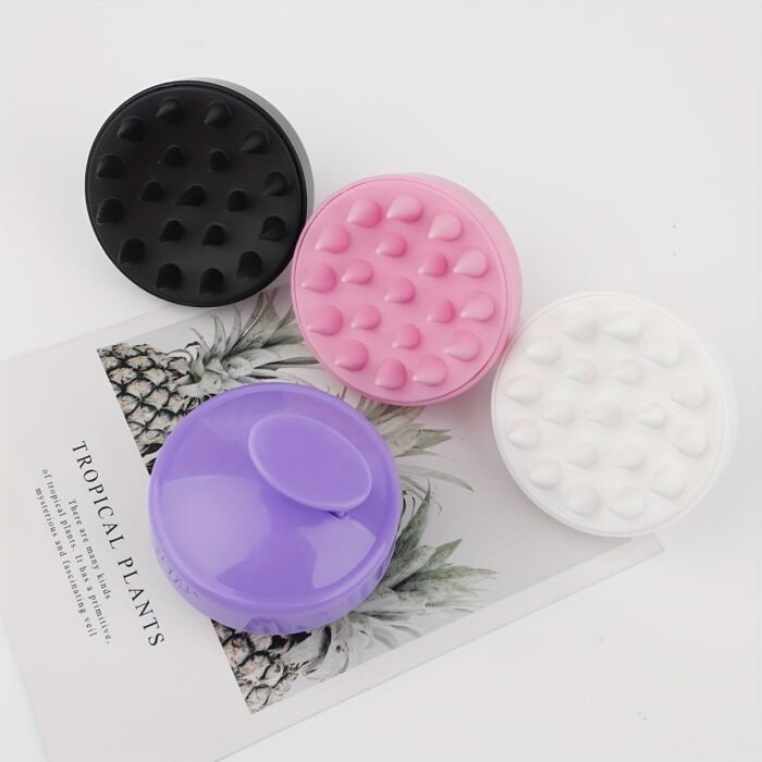 1Pc Silicone Hair Washing Brush, Plastic Massage Brush, Hair Washing Comb, Hair Washing Massager, Hairdressing Bath Tool - Image 2