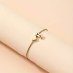 1Pc Mini Love Heart Letter Beads Thin Chain Bracelet Simple Minimalist Hand Chain Jewelry - Image 8