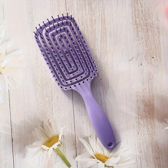 1Pcs Hollow Out Hair Comb Anti Static Detangling Hair Comb Fluffy Hair Styling Comb For All Hair Types - Image 11