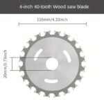 Craftsmanship Tool Professional Dual-Direction Carbide Woodworking Saw Blade - High Manganese Steel, Sharp Teeth For Efficient, Compatible With And Circular Saws, Woodworking Tools - Image 2