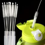 Bendable Stainless Steel Straw Brush Cleaner Soft Hair Suction Glass Tube Cleaning Brushes Bottle Brush Long Handle Reusable
