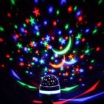 Rgb Star And Moon Projector Night Light | Usb-Powered Multi-Color Galaxy Effects With Rotating Stars, Crescent Moon & Stars | Ideal For Bedroom, Gaming Room, Home Theater, Weddings, Christmas & Halloween Decor | No Battery Needed, Home Theater Lighting | Cylindrical Light Projector | Durable Plastic Casing, Moon And Stars Decor - Image 6