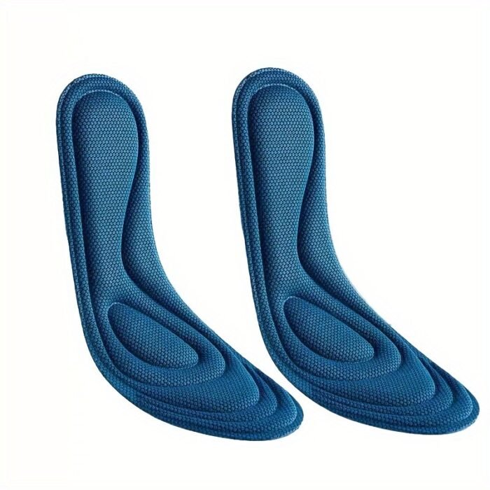 1 Pair 5D Memory Foam Insoles For Men & Women, Nano Sweat-Absorbing Running Cushions, Massage Sports Shoe Pads, Footbed Running Accessories - Image 3