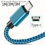 2.4A Fast Charge Usb-C Cable - Durable Nylon Braided, Long Cord For For Ultra/S23+/S22/S22+/S21 & More - Image 2