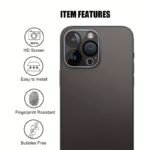 2Pcs Tempered Glass Camera Lens Protector For Iphone 13 14 15 16 Pro Max & For Iphone 11 12 Pro Max - Image 7