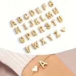 1Pc Mini Love Heart Letter Beads Thin Chain Bracelet Simple Minimalist Hand Chain Jewelry - Image 3