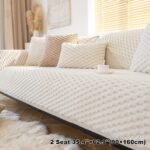 1Pc Honeycomb Velvet Sofa Cover, Pet'S Favorite, Dog Friendly, Couch Cover, Thick Plush Furniture Protector, Fuzzy Non Slip Sofa Slipcover, For Bedroom Office Living Room Home Decor - Image 5