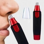 1Pc Portable Cordless Electric Nose & Ear Hair Trimmer - High Quality, Hypoallergenic Stainless Steel Blade, 360? Rotation, Painless Design For Eyebrow & Facial Hair - Men & Women (Battery Not Included), Ear Hair Removal | Sleek Trimmer Design | Stainless Steel Trimmer, Nose Hair Trimmer