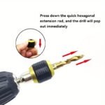 Hand Electric Drill Three-Claw 60Mm Large Head Pop-Up Hexagonal Handle Quick Change Connector - Image 6