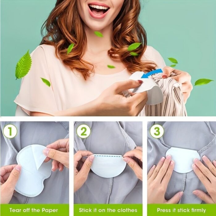 20/30/50Pcs Disposable Underarm Sweat Pads - Summer Invisible Anti-Perspirant, Microfiber, Odorless & Breathable, High Absorbency, Super Soft & Thin, Portable For Travel, Gym, Workouts, Gym Essentials, Comfortable Fit - Image 2