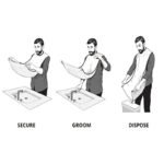 Men'S Beard Trimming Apron - Splash Guard & Grooming Cape For Mess-Free Shaving, Unscented, Ideal For Stubble & Mustaches, With Suction Cup Attachment For Secure Placement - Image 8