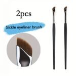 1/2/3/5Pcs Sickle Eyeliner Brush Knife Edge Makeup Brush Liquid Eyeliner Brush Ultra Thin Fine Oblique Angle Flat Head Eyebrow Brush - Image 5