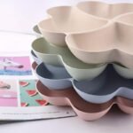 1Pc Fruit Plate Candy Server Storage Home Living Room Tea Table Dried Fruit Snack Plate Dessert Plate Cake Plate Hard Fruit Modern Plate Fruit For Birthday Party Wedding Coffee Bar Accessory Colorful Plastic Unbreakable - Image 12