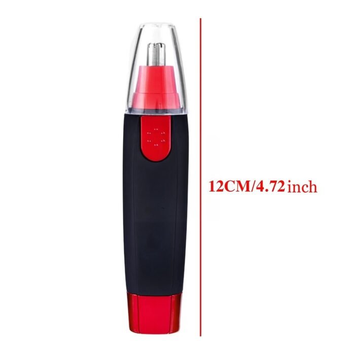 1Pc Portable Cordless Electric Nose & Ear Hair Trimmer - High Quality, Hypoallergenic Stainless Steel Blade, 360? Rotation, Painless Design For Eyebrow & Facial Hair - Men & Women (Battery Not Included), Ear Hair Removal | Sleek Trimmer Design | Stainless Steel Trimmer, Nose Hair Trimmer - Image 5