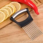 Ji-Roc Manual Stainless Steel Onion & Fruit Slicer With Safety Lock - Ergonomic Handheld Kitchen Tool For Precise Slicing, No Electricity Needed, Durable Rectangular Blade For Vegetables & Citrus Fruits, Vegetable Slicer - Image 9
