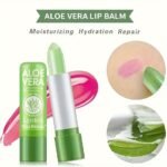 Aloe Vera Color-Changing Lipstick - Moisturizing, Long-Lasting & Non-Fading In Berry, Pink & Red Shades - Image 2