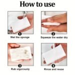 10/20Pcs Magic Sponge Thickened Sponge Effectively Cleans Surface Stains Kitchen Countertops Bathroom Walls Cleans Glass Metal Multi-Functional Cleaning Office Supplies Kitchen Gadgets Sponge Wipe Dishes Clean Bathtub - Image 10