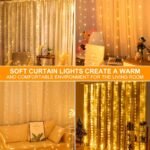1 Curtain Light, 300/200/100 Led Fairy Lights With Remote Control, 8 Modes, Usb Plug, Indoor String Lights For Bedroom Windows, Christmas Parties, And More - Copper Wire, Non-Rechargeable Battery, Indoor Decor | Fairy Tale Lights | Usb Powered Lights, Fairy Lights For Home - Image 14