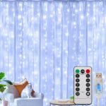 1 Curtain Light, 300/200/100 Led Fairy Lights With Remote Control, 8 Modes, Usb Plug, Indoor String Lights For Bedroom Windows, Christmas Parties, And More - Copper Wire, Non-Rechargeable Battery, Indoor Decor | Fairy Tale Lights | Usb Powered Lights, Fairy Lights For Home