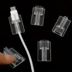 5Pcs Transparent Suitable For Mobile Phone Charging Cable Transparent Fixed Clip Protective Data Cable Wire - Image 6