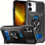1Pc Heavy-Duty Phone Case Heavy-Duty Shockproof Phone Case With A Metal Stand And Card Slot, Compatible With Iphone 16 Pro Max, 15 Pro Max, 14 Pro Max, And 13 Pro Max. - Image 22
