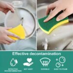 12/24Pcs, Cleaning Sponge, Double-Sided Scouring Pad, Household Cleaning, Dishwashing Sponge, High-End Kitchen Sponge, Durable Anti-Scratch Sponge, Super Absorbent, Cleaning Supplies, Cleaning Tools, School Preparation - Image 6