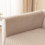1Pc Honeycomb Velvet Sofa Cover, Pet'S Favorite, Dog Friendly, Couch Cover, Thick Plush Furniture Protector, Fuzzy Non Slip Sofa Slipcover, For Bedroom Office Living Room Home Decor - Image 29